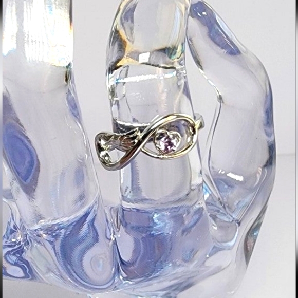 Sterling silver Infinity Guardian Angel ring - Picture 6 of 9